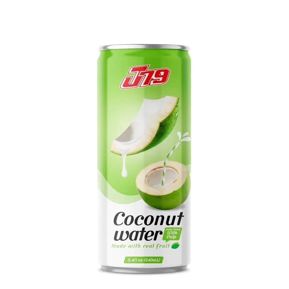 240ml Coconut water with pulp J79 — original product packaging