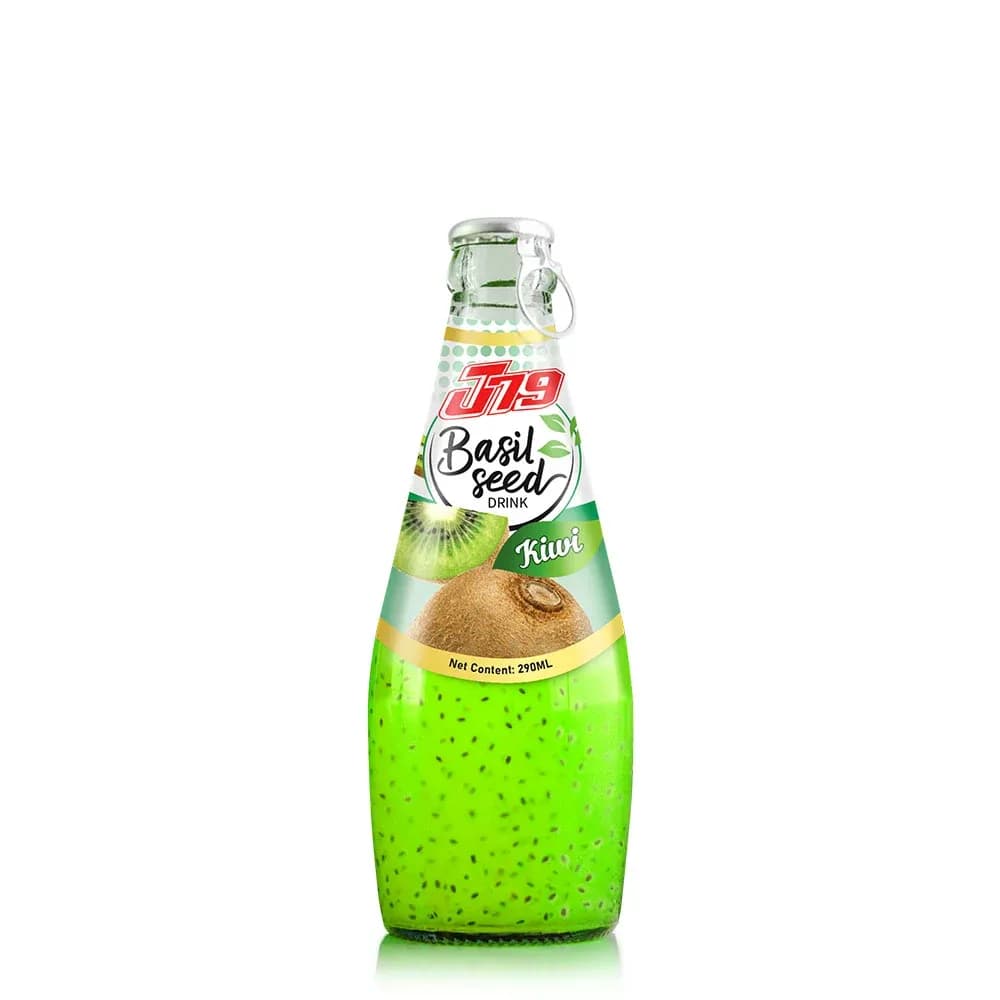 290ml J79 Basil seed drink with Kiwi — original product packaging