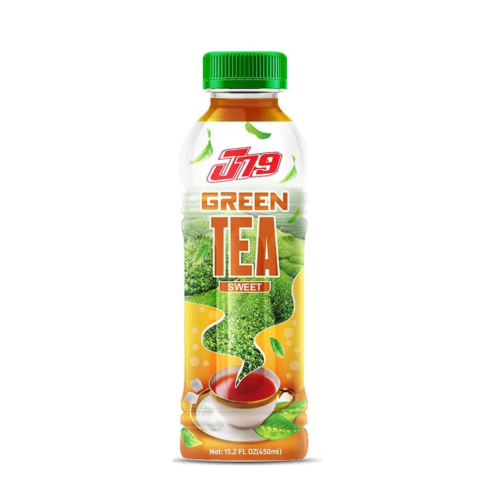 Sweet Green Tea 450ml Bottle J79 — original product packaging