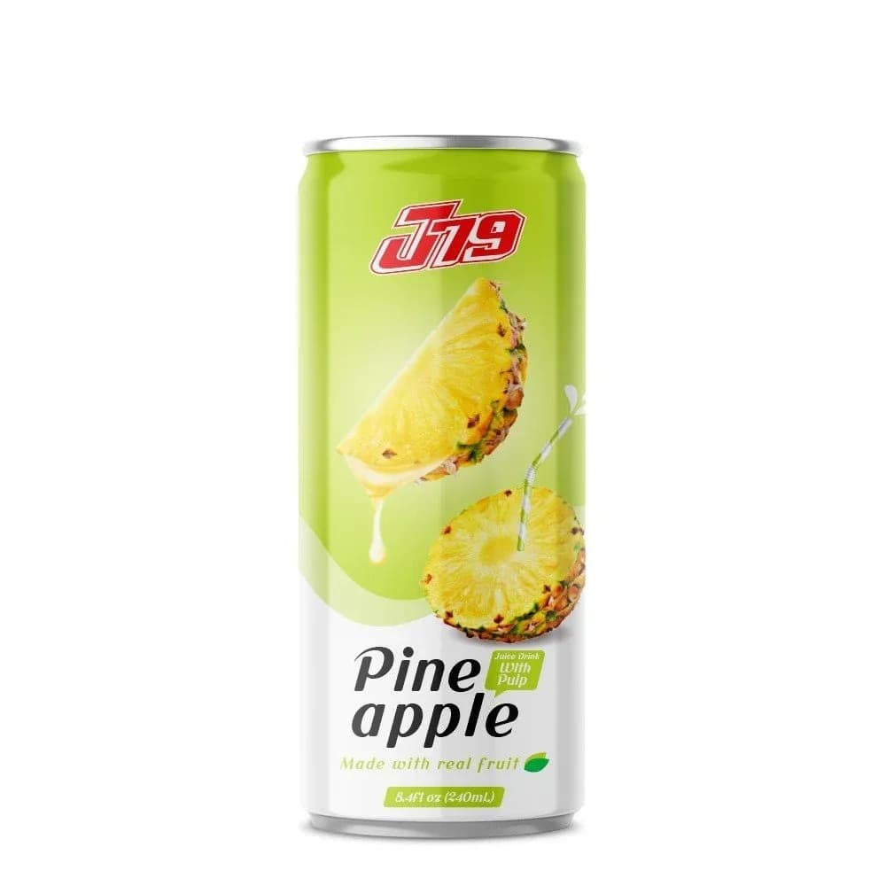 240ml Pineapple juice drink with pulp J79 — original product packaging