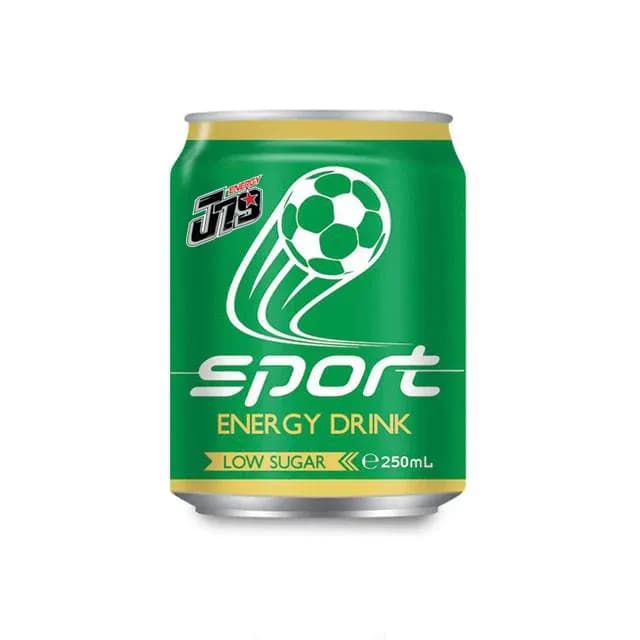 J79 Aluminium sport Energy drink low sugar — original product packaging