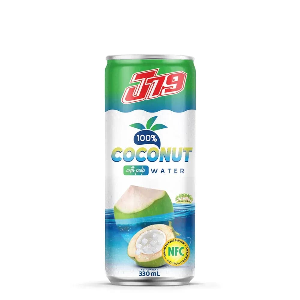 330ml J79 Coconut water drink with Pulp — original product packaging
