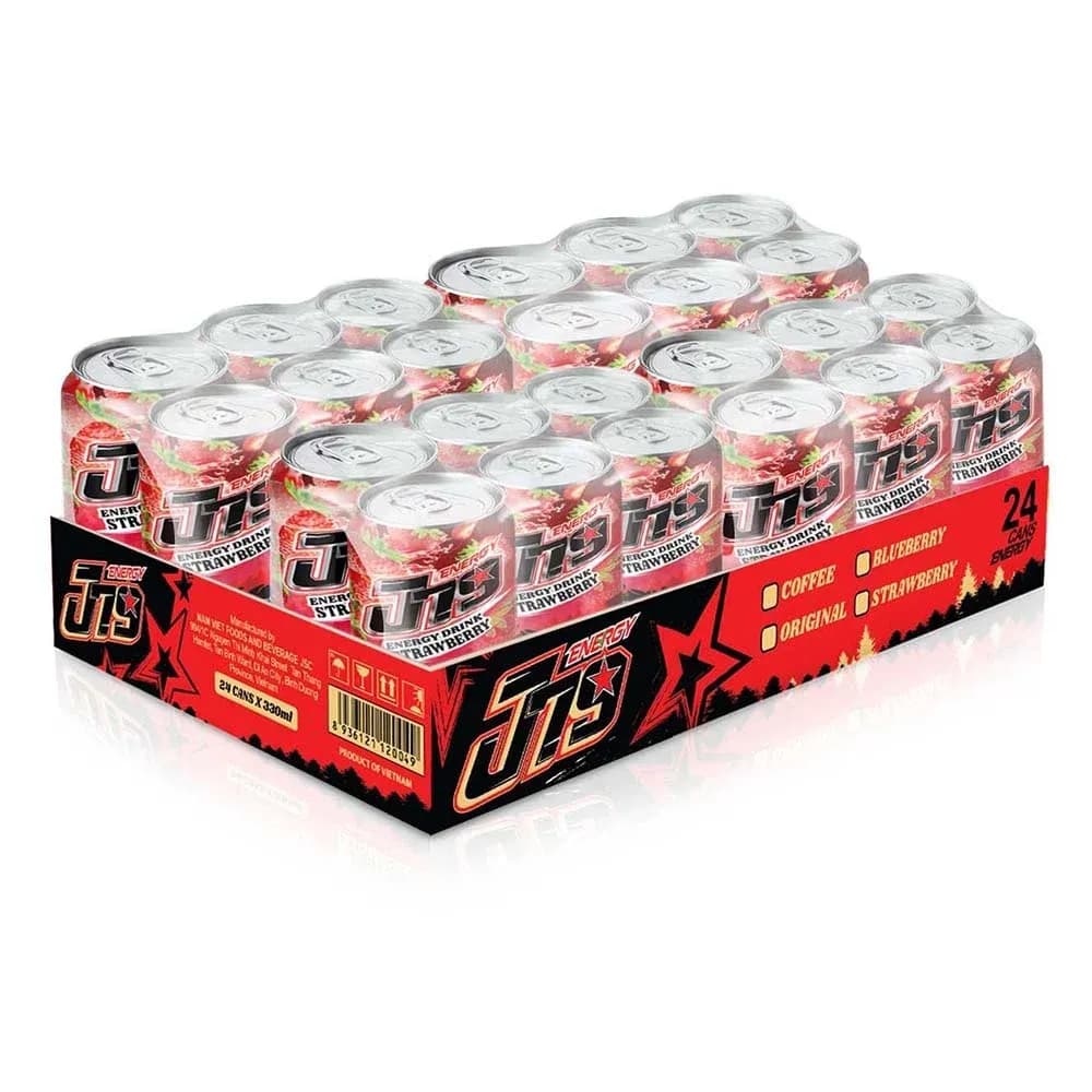 330ml J79 Strawberry Red Energy drink — original product packaging
