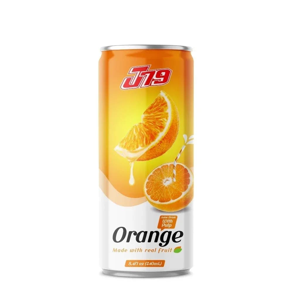 240ml Orange juice drink with pulp J79 — original product packaging