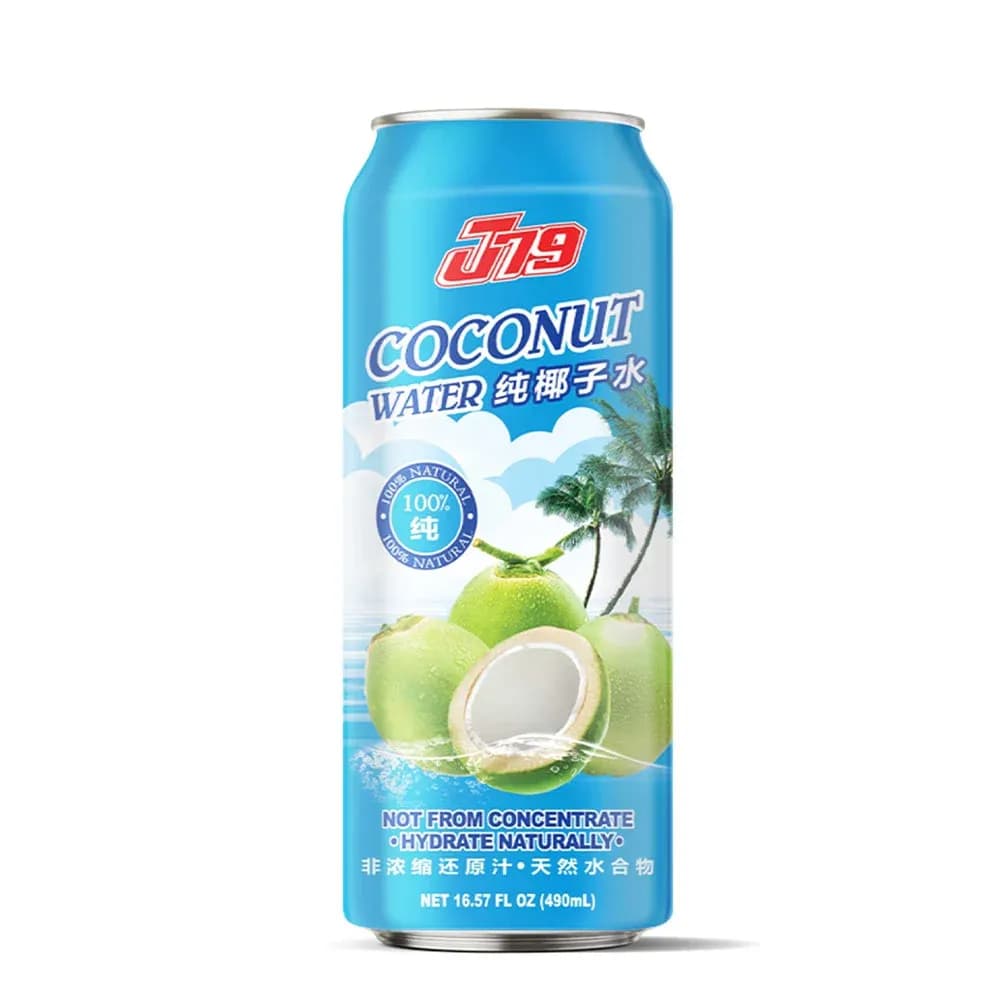 490ml Coconut water not from concentrate J79 — original product packaging