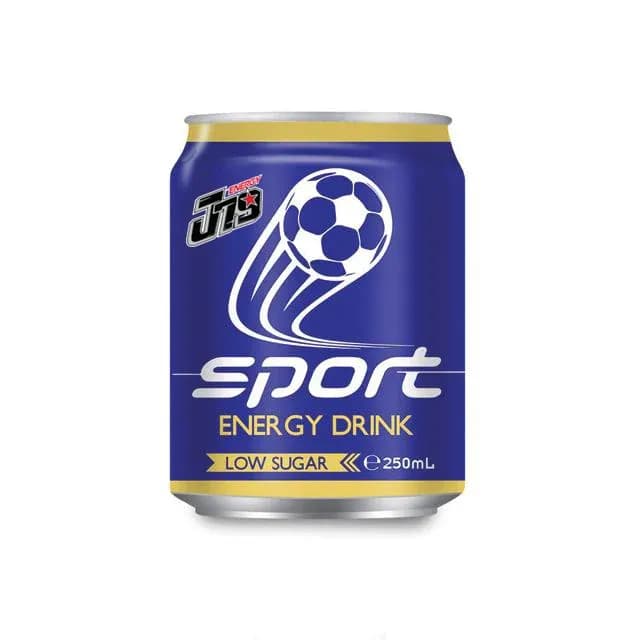 J79 Aluminium can sport Energy drink low sugar 250ml — original product packaging