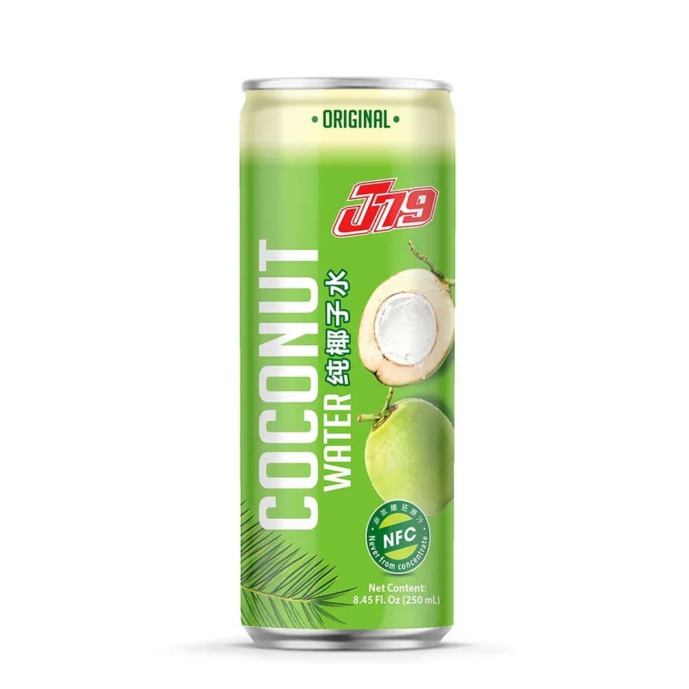 250ml Coconut water Not from Concentrate J79 — original product packaging