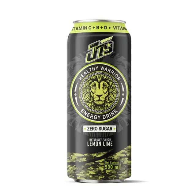 500ml J79 Lemon lime Energy drink zero sugar — original product packaging