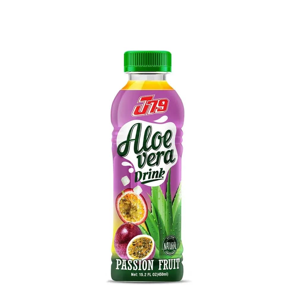 450ml J79 Aloe Vera Drink with Passion Fruit juice — original product packaging