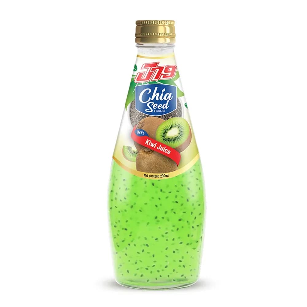 290ml Chia seed drink with Kiwi juice 30 Juice J79 — original product packaging