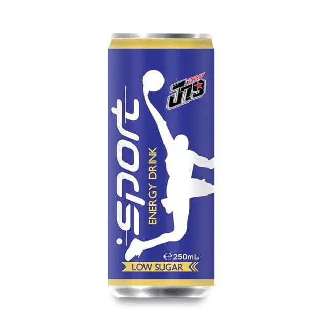 J79 Sport Energy drink low sugar 250ml in Alu can — original product packaging