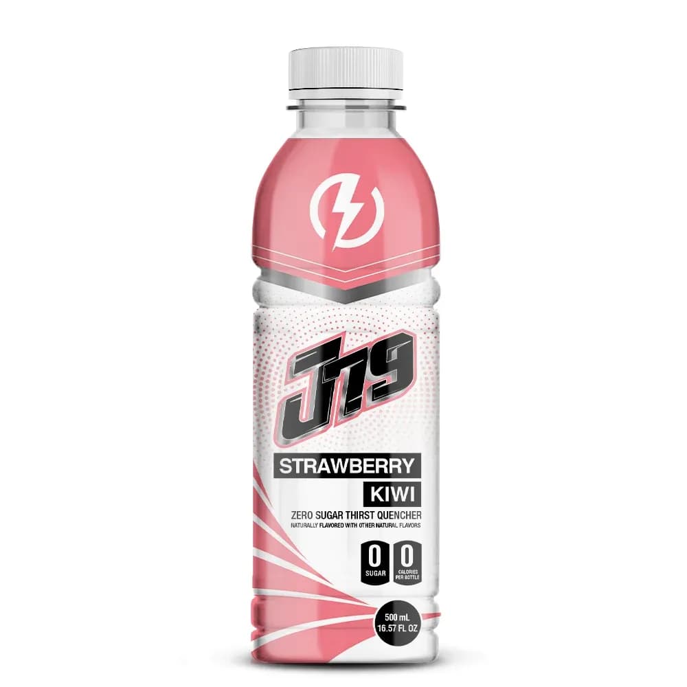 16.57 fl oz J79 Zero Sugar Strawberry Kiwi Energy Drinks Thirst Quencher Sports Drink — original product packaging