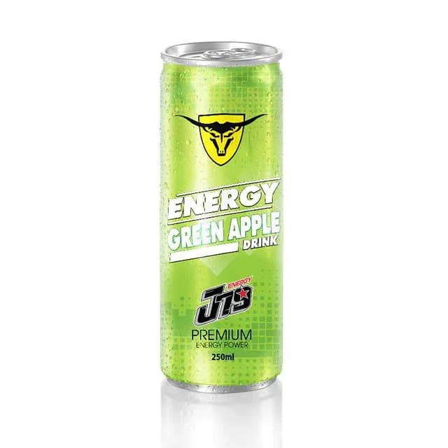 J79 250ml Energy Drink Green Apple — original product packaging