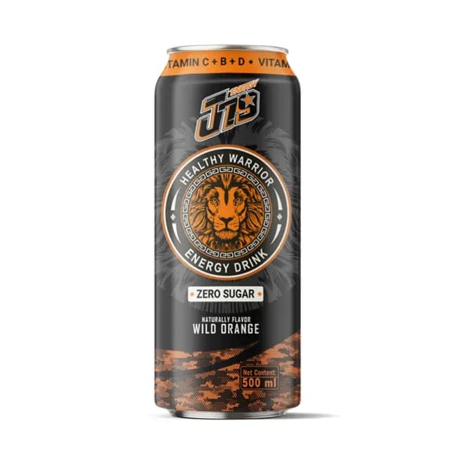 500ml J79 Wild Orange Energy drink zero sugar — original product packaging
