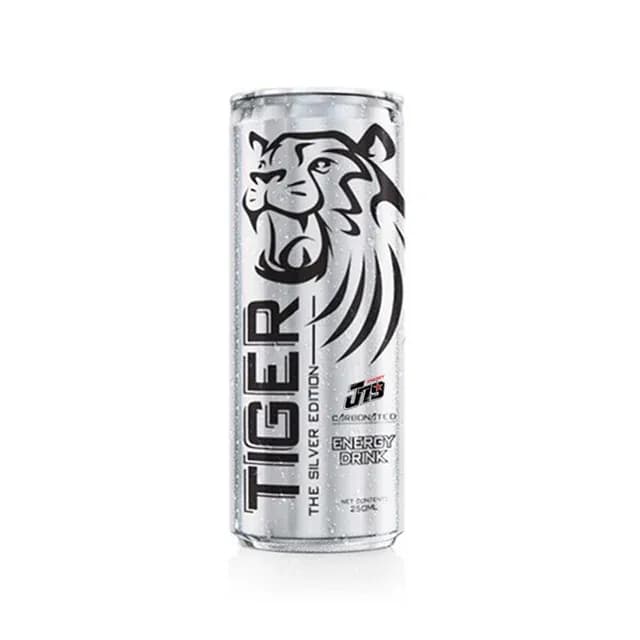 250ml J79 The Silver Edition Tiger energy drink Carbonated — original product packaging