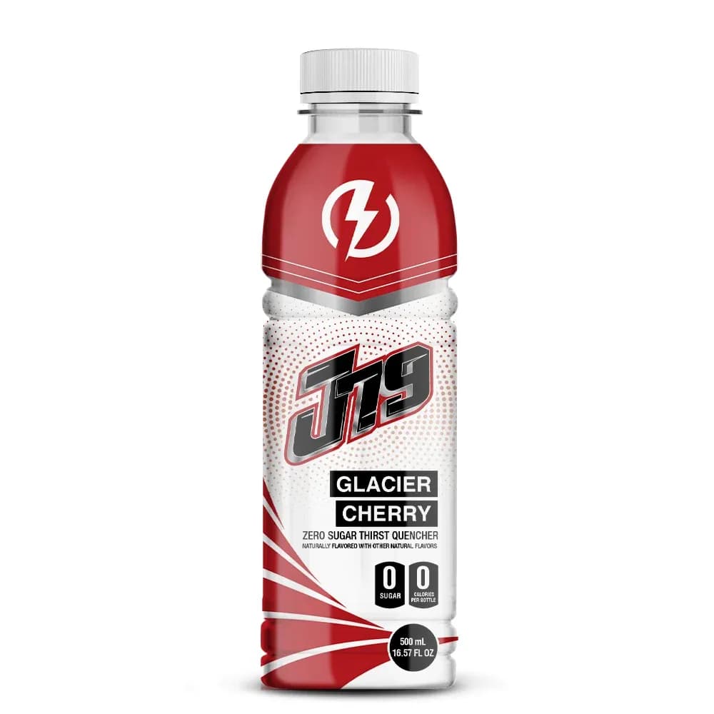 16.57 fl oz J79 Zero Sugar Glacier Cherry Energy Drinks Thirst Quencher Sports Drink — original product packaging