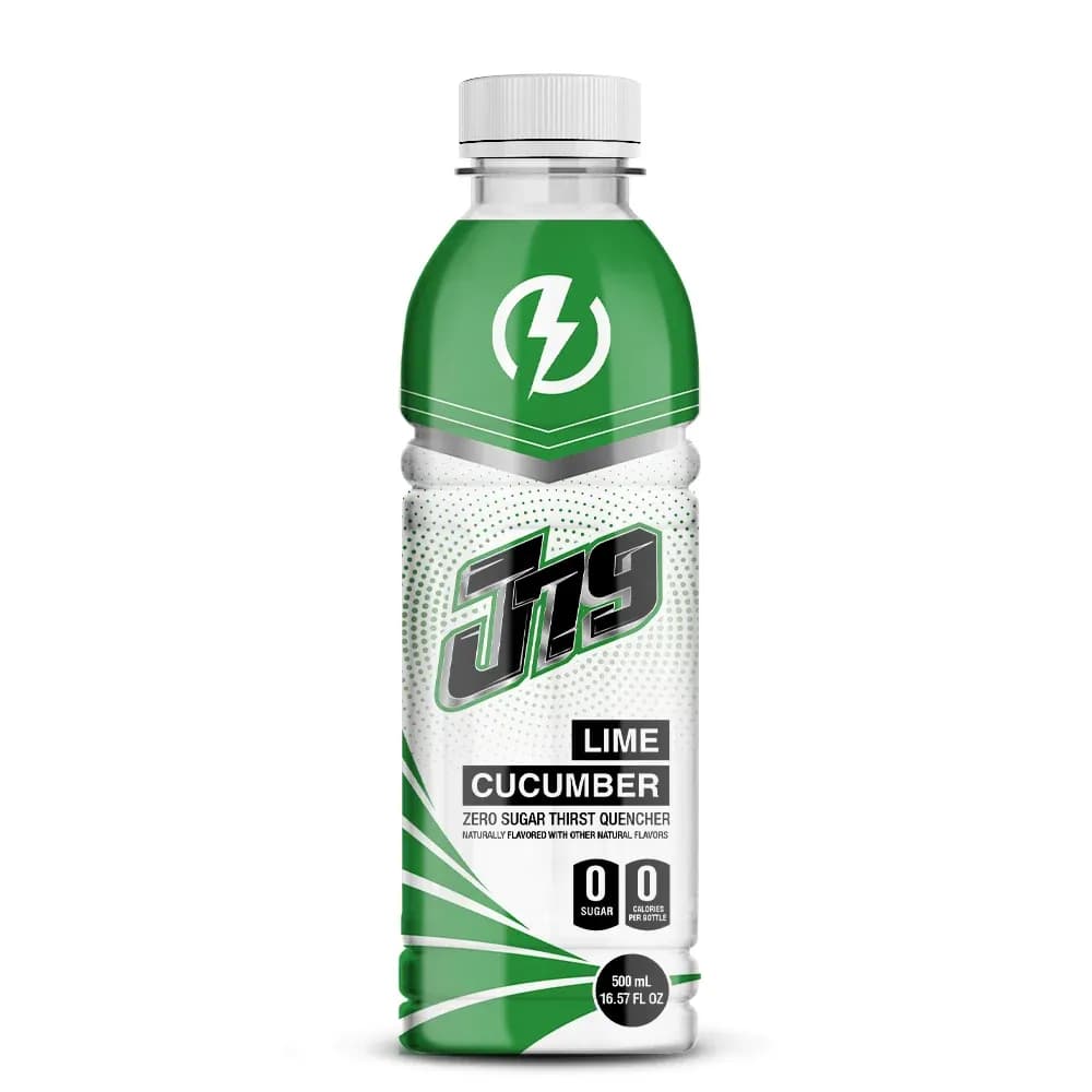 16.57 fl oz J79 Zero Sugar Lime Cucumber Energy Drinks Thirst Quencher Sports Drink — original product packaging