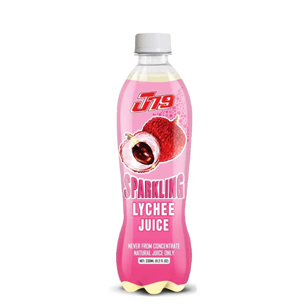 330ml Sparkling Lychee Juice Not From Concentrate Juice Only J79 — original product packaging