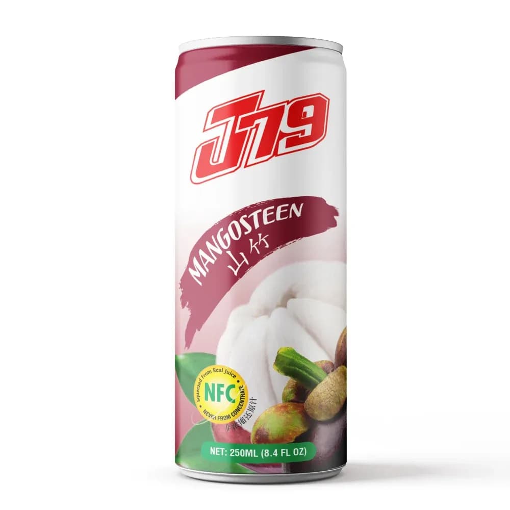 250ml Mangosteen juice drink with Plup J79 — original product packaging