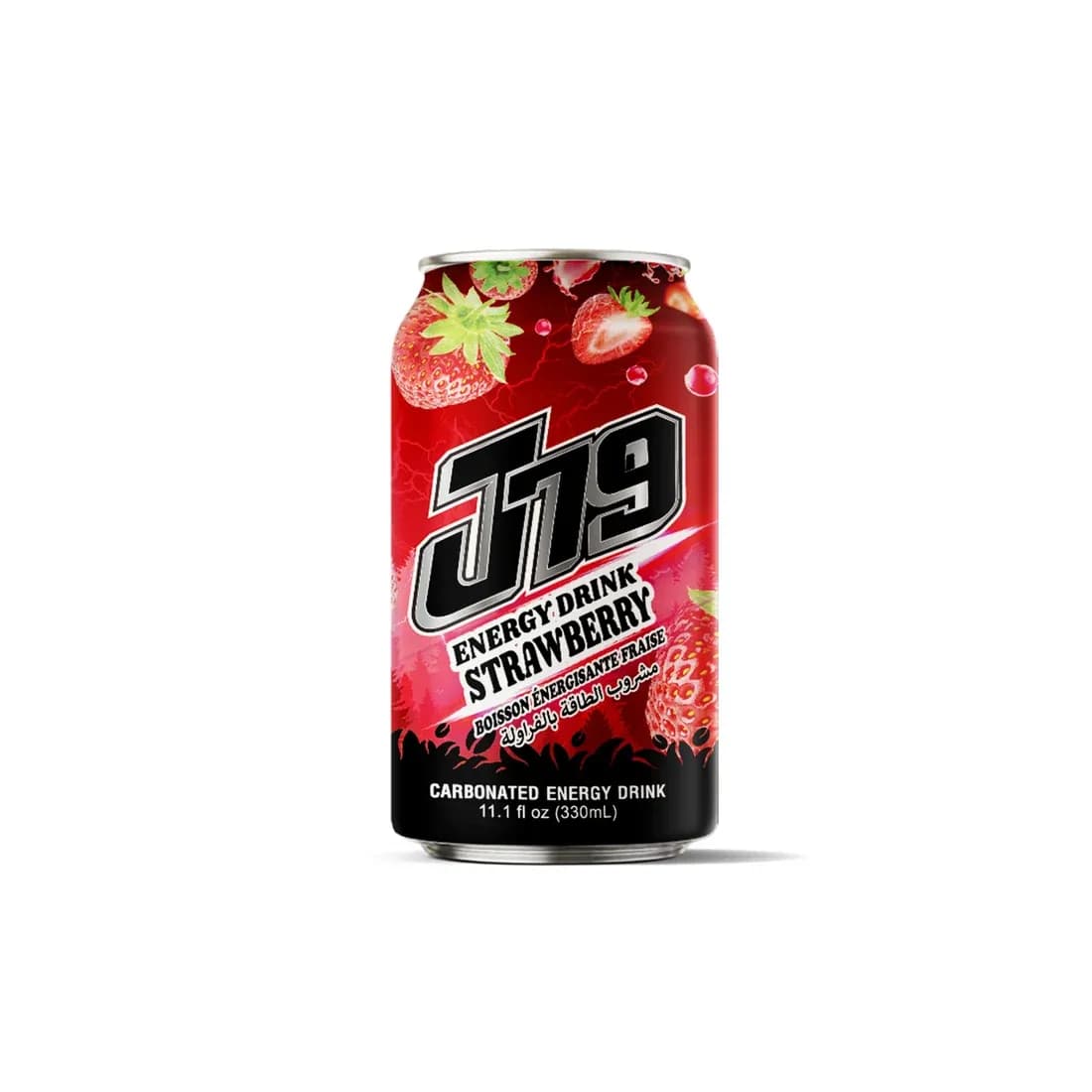 330ml J79 Strawberry Energy drink Enrich Vitamin CKE Carbonated vitamin drink 1 scaled — original product packaging