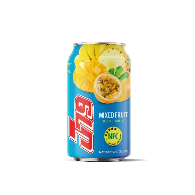 330ml混合果汁饮料 (百香果，芒果，菠萝，香蕉) J79品牌